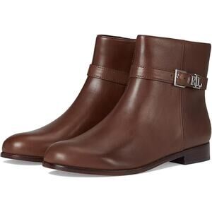 Lauren Ralph Lauren Women's Brooke Burnished Leather Bootie I 6B floor sample